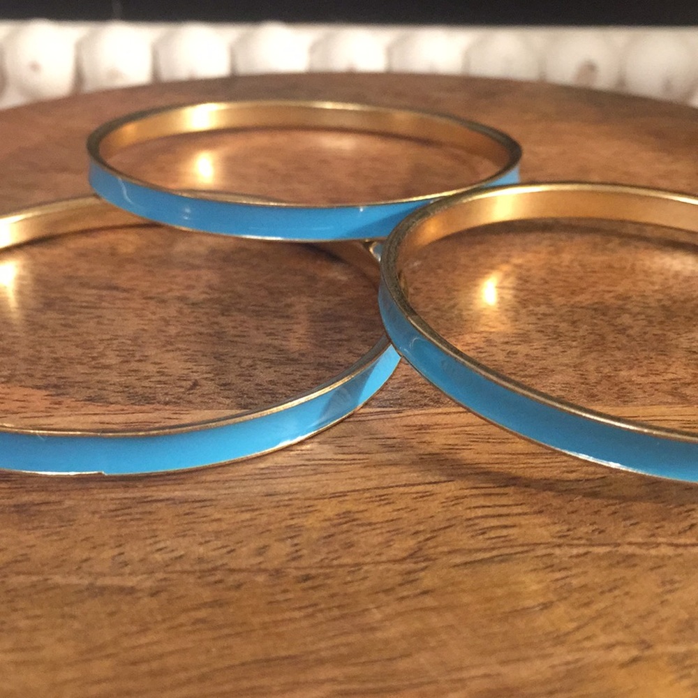blue bangle bracelets - Picture 2 of 3